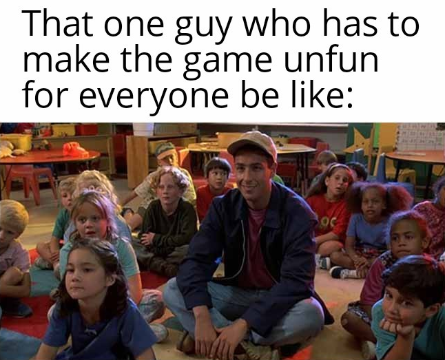 When that one person ruins the fun for the whole group in a casual video game — Korean meme