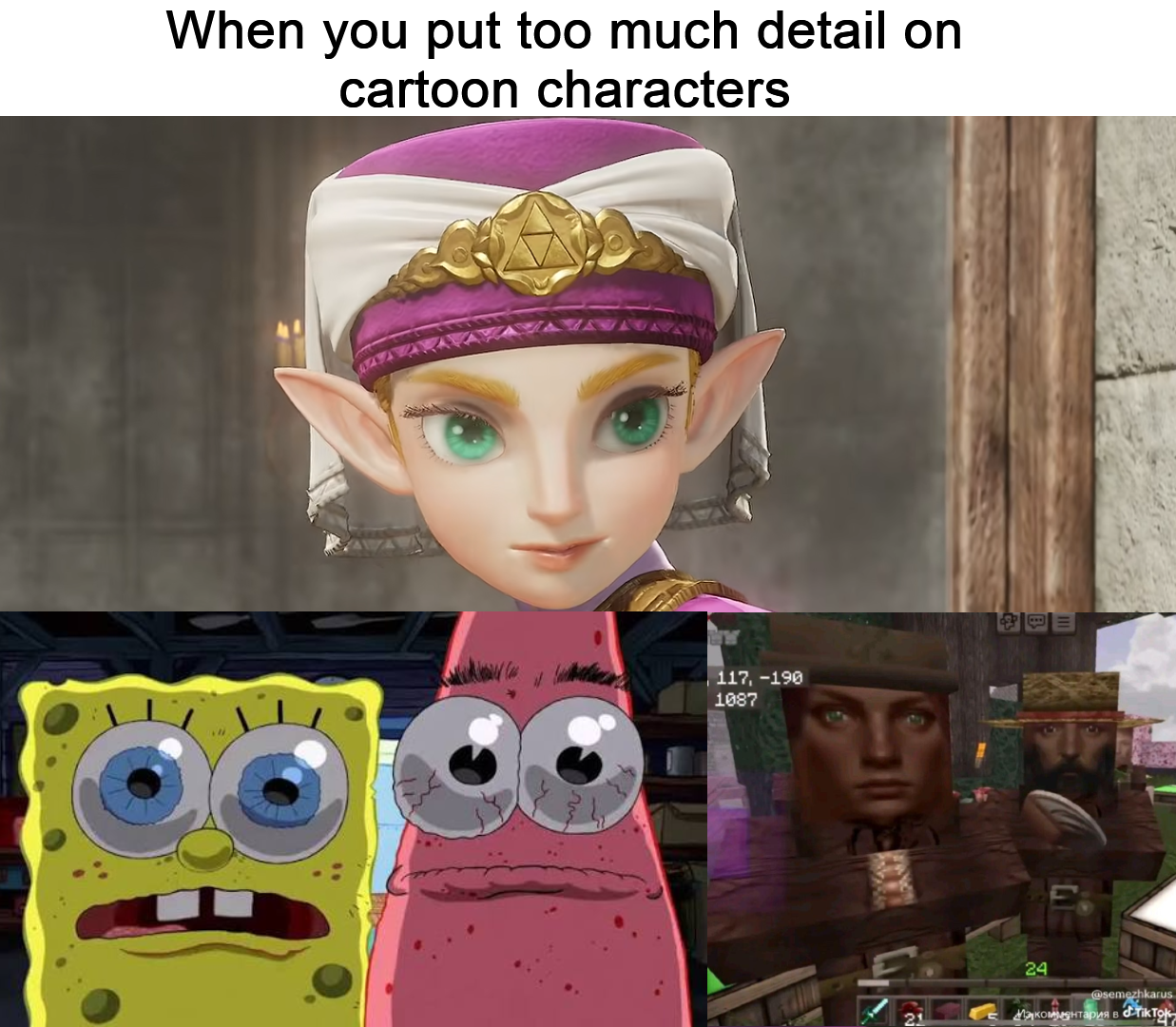 When Cartoon Character Details Go Too Far — Korean meme